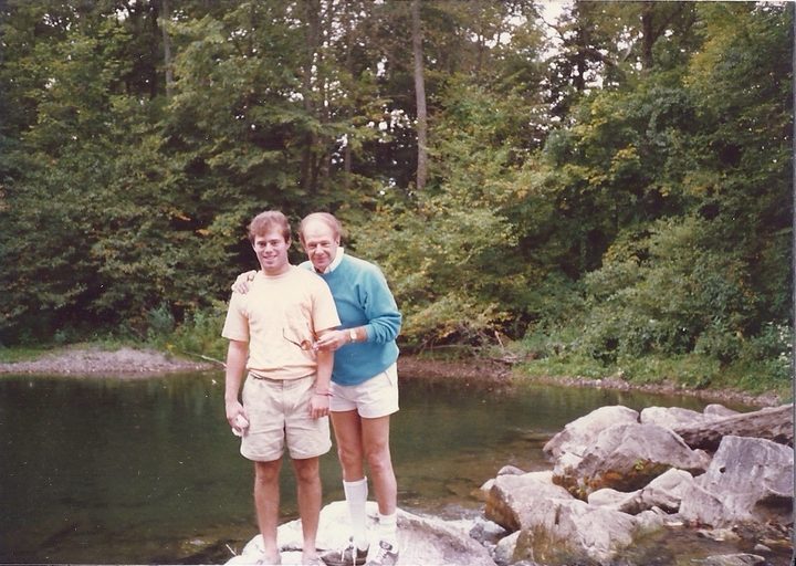Myrna’s brother Sam and son Jesse at Sam’s home in Kent, Connecticut, early 1990s.