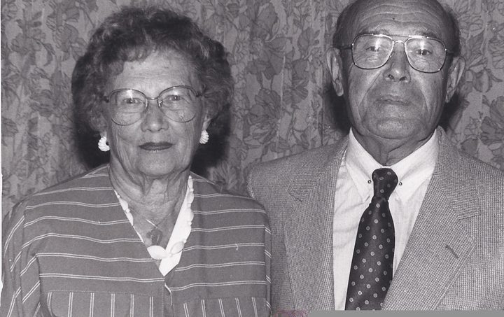 Myrna’s parents at their 50th anniversary, New York City, circa 1982.