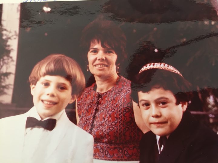 Myrna and her sons, circa 1972.